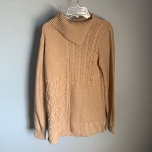 NWT! Charter Club Camel Roll Neck Sweater